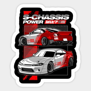 S15 Silvia JDM Retro Tuning Fan Car Sticker